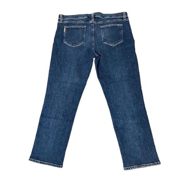 Paige Brigitte Pearl and Stud Embellished Ankle Cropped Jeans Size 32 Bling - Picture 7 of 15